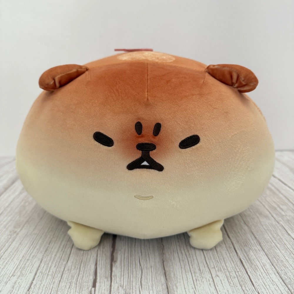 YeastKen Angry Face Plush Bread Dog Toreba Kamio Japan 30cm Sakura FuRyu